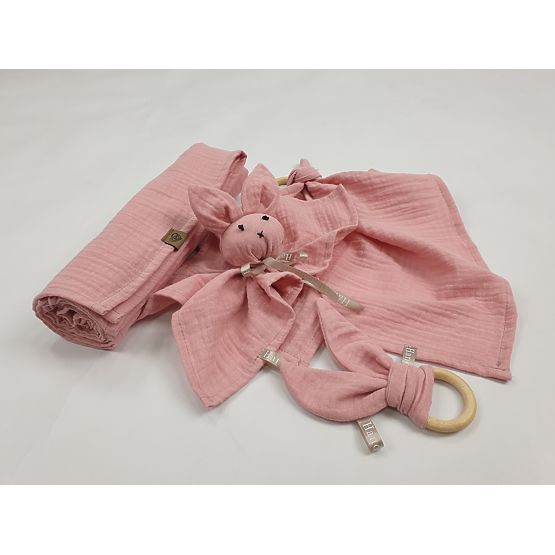 Baby-Musselin-Set - rosa