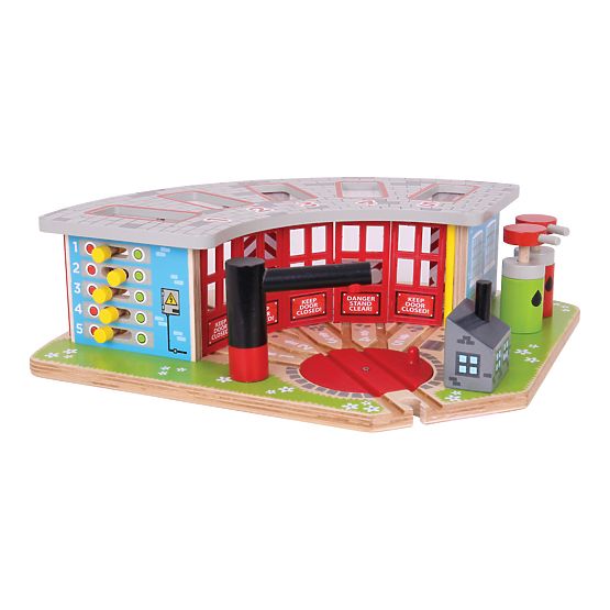 Exklusives Depot von Bigjigs Rail für 5 Züge