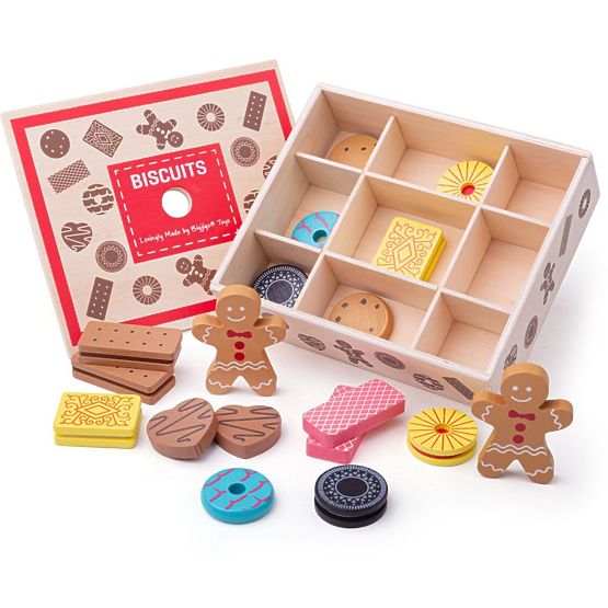 Bigjigs Toys Box mit Holzkeksen