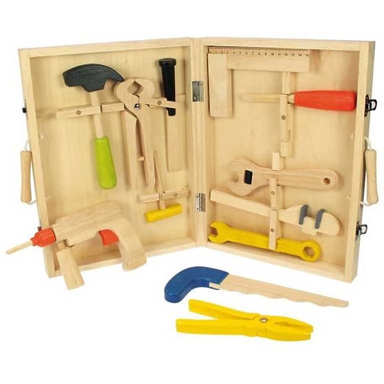 Bigjigs Toys Werkzeugkoffer aus Holz