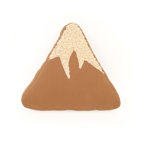 Musselin-Kissen Ourbaby 28x30 cm Berge - Toffee