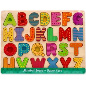 Holzpuzzle-Alphabet - Großbuchstaben