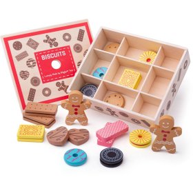 Bigjigs Toys Box mit Holzkeksen