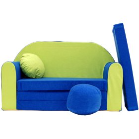 Kinder-Sofa Blau-Grün