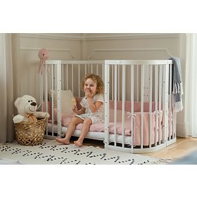 Mitwachsende Babybett 7in1 Desire weiB banaby