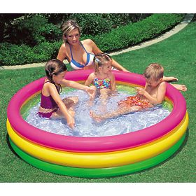 Bunter aufblasbarer Pool für Kinder, INTEX