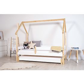 Kinderhausbett Frank SCANDI - weiß-natur, Litdrew