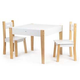 Kinderholztisch mit Stühlen Natural, EcoToys