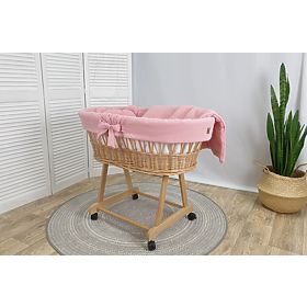 Weidenkörbchen mit Ausstattung für Babys - Altrosa, Ourbaby®