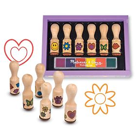 Melissa & Doug Satz Holzstempel - 6 Stk, Melissa & Doug