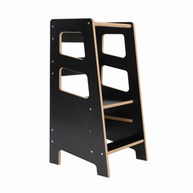 Montessori-Lernturm Quadro Schwarz, Ourbaby®