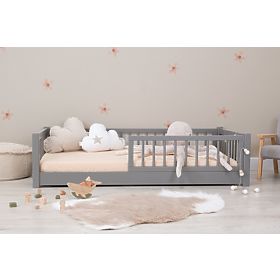 Niedriges Montessori-Kinderbett Ourbaby - Grau, Ourbaby®