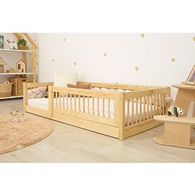 Niedriges Kinderbett Montessori Ourbaby Plus - Natur, Ourbaby®