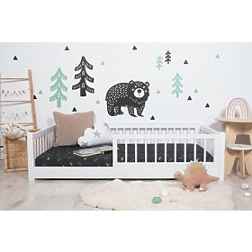 Niedriges Montessori-Kinderbett Ourbaby - weiß, Ourbaby®