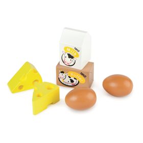 Tidlo Holzkiste mit Milchprodukten und Eiern, Tidlo